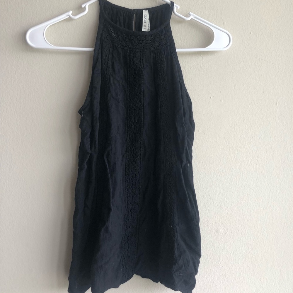 Black halter top
